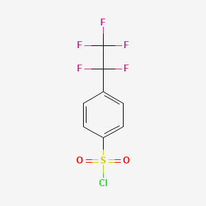 molecular formula C8H4ClF5O2S B3388651 4-(Pentafluoroethyl)benzene-1-sulfonyl chloride CAS No. 884010-48-4