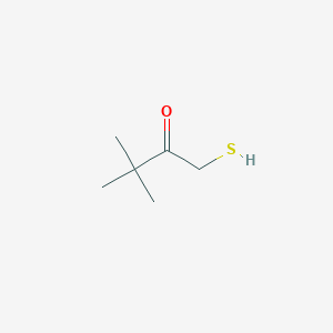 molecular formula C6H12OS B3388734 3,3-Dimethyl-1-sulfanylbutan-2-one CAS No. 88977-75-7