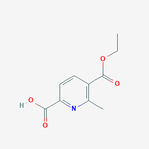 molecular formula C10H11NO4 B3388750 5-(乙氧羰基)-6-甲基吡啶-2-羧酸 CAS No. 890302-07-5