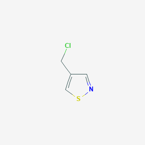 molecular formula C4H4ClNS B3388755 4-(Chloromethyl)-1,2-thiazole CAS No. 89033-79-4