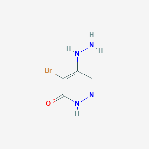4-Bromo-5-hydrazinylpyridazin-3(2h)-one