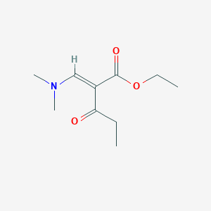 molecular formula C10H17NO3 B3388783 (E)-ethyl 2-((dimethylamino)methylene)-3-oxopentanoate CAS No. 89193-23-7