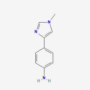 molecular formula C10H11N3 B3388789 4-(1-Methyl-1h-imidazol-4-yl)aniline CAS No. 89250-16-8