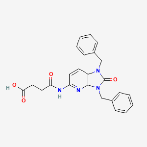 3-({1,3-dibenzyl-2-oxo-1H,2H,3H-imidazo[4,5-b]pyridin-5-yl}carbamoyl)propanoic acid