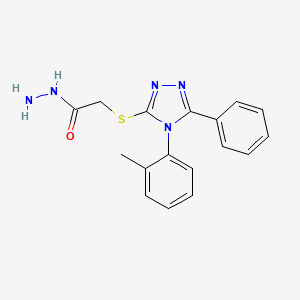 molecular formula C17H17N5OS B3388838 2-{[4-(2-methylphenyl)-5-phenyl-4H-1,2,4-triazol-3-yl]sulfanyl}acetohydrazide CAS No. 893727-47-4