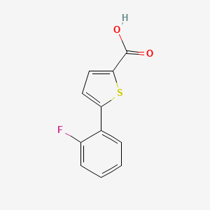 molecular formula C11H7FO2S B3388843 5-(2-Fluorophenyl)thiophene-2-carboxylic acid CAS No. 893733-09-0