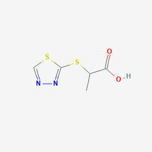 2-(1,3,4-Thiadiazol-2-ylsulfanyl)propanoic acid