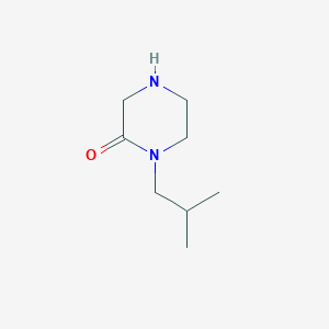 molecular formula C8H16N2O B3388847 1-(2-Methylpropyl)piperazin-2-one CAS No. 893747-69-8