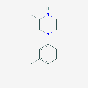 molecular formula C13H20N2 B3388854 1-(3,4-Dimethylphenyl)-3-methylpiperazine CAS No. 893749-50-3