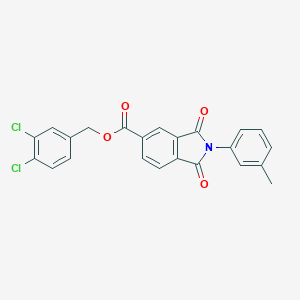 molecular formula C23H15Cl2NO4 B338887 3,4-Dichlorobenzyl 2-(3-methylphenyl)-1,3-dioxo-5-isoindolinecarboxylate 