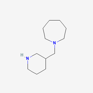 molecular formula C12H24N2 B3388880 1-(Piperidin-3-ylmethyl)azepane CAS No. 896053-57-9