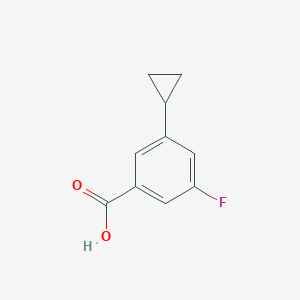 molecular formula C10H9FO2 B3388886 3-Cyclopropyl-5-fluorobenzoic acid CAS No. 896161-19-6