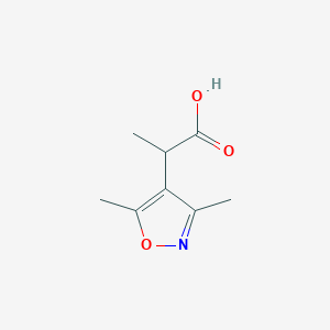 2-(Dimethyl-1,2-oxazol-4-yl)propanoic acid