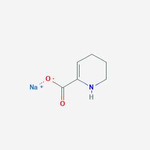 molecular formula C6H8NNaO2 B3388907 Sodium 1,4,5,6-tetrahydropyridine-2-carboxylate CAS No. 89711-85-3