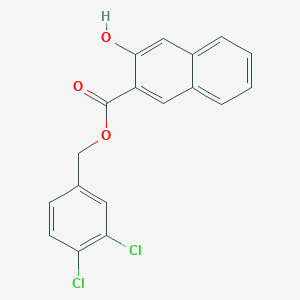 molecular formula C18H12Cl2O3 B338892 3,4-Dichlorobenzyl 3-hydroxy-2-naphthoate 