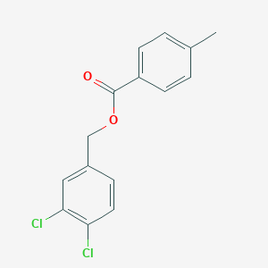 molecular formula C15H12Cl2O2 B338893 3,4-Dichlorobenzyl 4-methylbenzoate 