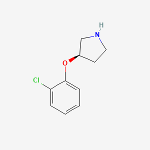 molecular formula C10H12ClNO B3388962 (3R)-3-(2-chlorophenoxy)pyrrolidine CAS No. 900572-39-6