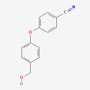 molecular formula C14H11NO2 B3388984 4-(4-(Hydroxymethyl)phenoxy)benzonitrile CAS No. 90178-73-7