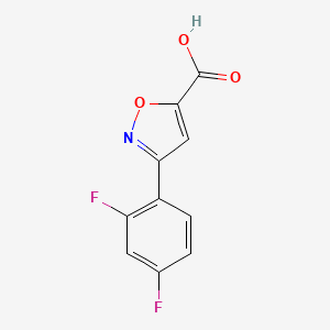 molecular formula C10H5F2NO3 B3388986 3-(2,4-Difluorophenyl)isoxazole-5-carboxylic acid CAS No. 901926-82-7