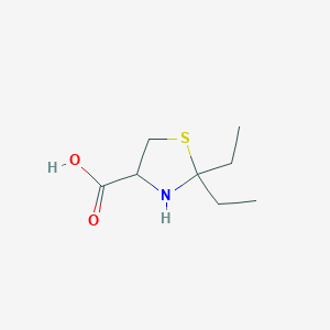 2,2-Diethyl-1,3-thiazolidine-4-carboxylic acid hydrochloride