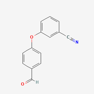 molecular formula C14H9NO2 B3388991 3-(4-formylphenoxy)Benzonitrile CAS No. 90208-22-3