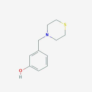 Phenol, 3-(4-thiomorpholinylmethyl)-