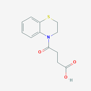 molecular formula C12H13NO3S B3389011 4-(3,4-dihydro-2H-1,4-benzothiazin-4-yl)-4-oxobutanoic acid CAS No. 903160-35-0