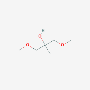 molecular formula C6H14O3 B3389014 1-Methoxy-2-(methoxymethyl)propan-2-ol CAS No. 90325-52-3