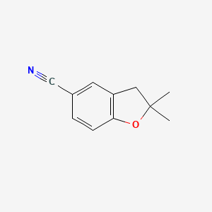 molecular formula C11H11NO B3389021 2,2-Dimethyl-2,3-dihydrobenzofuran-5-carbonitrile CAS No. 903556-72-9