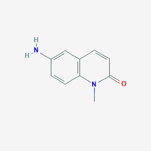 molecular formula C10H10N2O B3389076 6-氨基-1-甲基喹啉-2(1h)-酮 CAS No. 90914-94-6