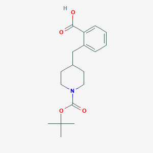 2-({1-[(Tert-butoxy)carbonyl]piperidin-4-yl}methyl)benzoic acid