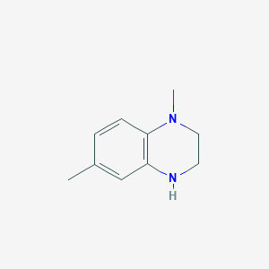 molecular formula C10H14N2 B3389120 1,6-Dimethyl-1,2,3,4-tetrahydroquinoxaline CAS No. 912284-80-1