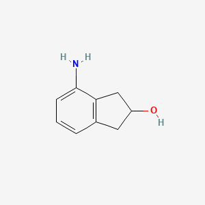 molecular formula C9H11NO B3389122 4-amino-2,3-dihydro-1H-inden-2-ol CAS No. 913296-60-3