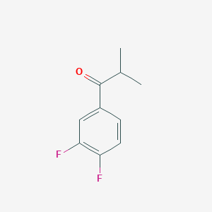 molecular formula C10H10F2O B3389127 1-(3,4-Difluorophenyl)-2-methylpropan-1-one CAS No. 913719-93-4