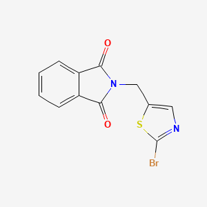 molecular formula C12H7BrN2O2S B3389157 2-((2-Bromothiazol-5-yl)methyl)isoindoline-1,3-dione CAS No. 917946-67-9