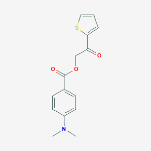 4-Dimethylamino-benzoic acid 2-oxo-2-thiophen-2-yl-ethyl ester