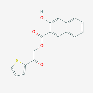 molecular formula C17H12O4S B338917 2-Oxo-2-(2-thienyl)ethyl 3-hydroxy-2-naphthoate 