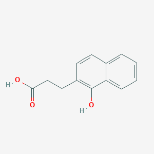 molecular formula C13H12O3 B3389193 3-(1-Hydroxynaphthalen-2-yl)propanoic acid CAS No. 91903-12-7