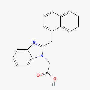 molecular formula C20H16N2O2 B3389224 2-[2-(naphthalen-1-ylmethyl)-1H-1,3-benzodiazol-1-yl]acetic acid CAS No. 919939-22-3