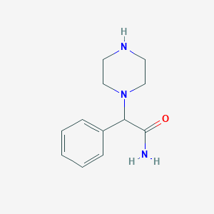 molecular formula C12H17N3O B3389261 2-Phenyl-2-piperazin-1-ylacetamide CAS No. 923163-42-2