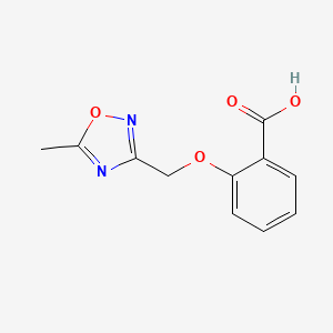 2-[(5-Methyl-1,2,4-oxadiazol-3-yl)methoxy]benzoic acid