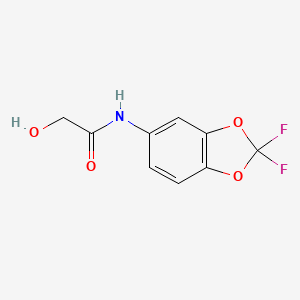 molecular formula C9H7F2NO4 B3389299 N-(2,2-Difluoro-1,3-benzodioxol-5-YL)-2-hydroxyacetamide CAS No. 926188-28-5