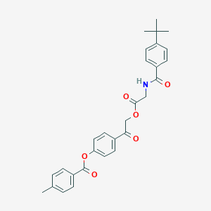 4-[2-({[(4-Tert-butylbenzoyl)amino]acetyl}oxy)acetyl]phenyl 4-methylbenzoate
