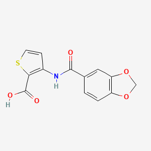 3-(2H-1,3-benzodioxole-5-amido)thiophene-2-carboxylic acid