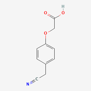 molecular formula C10H9NO3 B3389329 2-[4-(Cyanomethyl)phenoxy]acetic acid CAS No. 926199-29-3