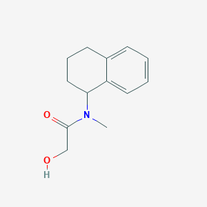 molecular formula C13H17NO2 B3389359 2-hydroxy-N-methyl-N-(1,2,3,4-tetrahydronaphthalen-1-yl)acetamide CAS No. 926207-62-7
