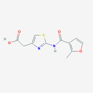 molecular formula C11H10N2O4S B3389373 2-[2-(2-Methylfuran-3-amido)-1,3-thiazol-4-yl]acetic acid CAS No. 926214-55-3