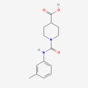 molecular formula C14H18N2O3 B3389376 1-[(3-Methylphenyl)carbamoyl]piperidine-4-carboxylic acid CAS No. 926217-39-2