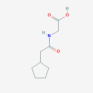 molecular formula C9H15NO3 B3389382 2-(2-Cyclopentylacetamido)acetic acid CAS No. 926217-69-8