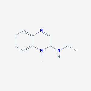 molecular formula C11H15N3 B033894 N-Ethyl-1-methyl-1,2-dihydroquinoxalin-2-amine CAS No. 100586-99-0